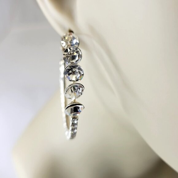 Crystal Hoop Earrings - Picture 6 of 10